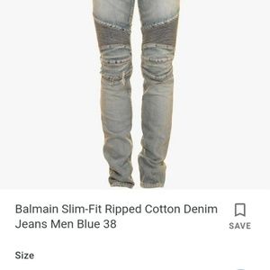 2 pairs of balmain Paris jeans